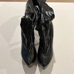 Pleather Thigh High Boots Size 8